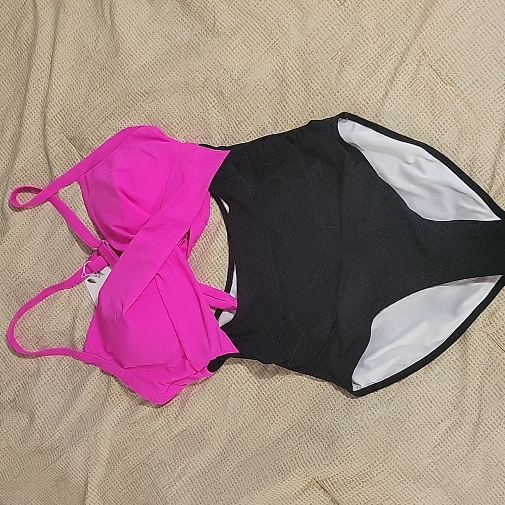 NWT womens tummy control one piece swimsuit